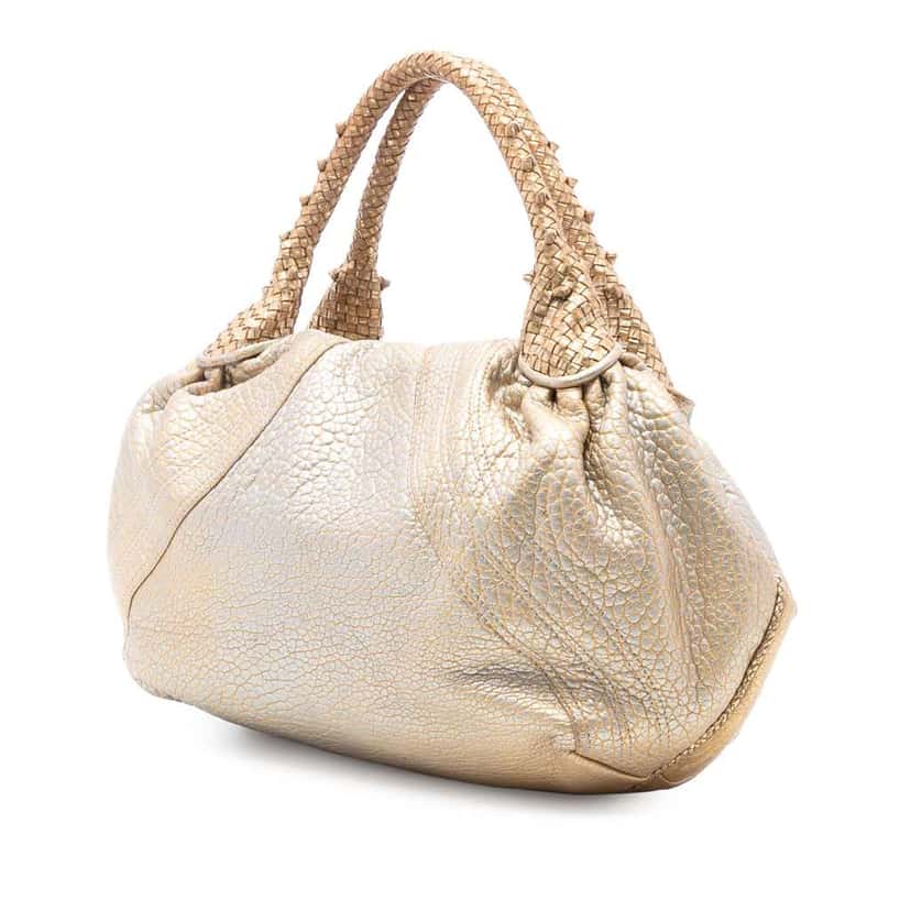 Fendi Bimetal Nappa Spy Hobo Gold Leather Very good condition - Back View
