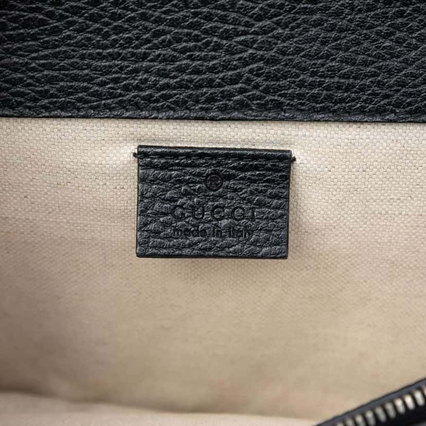 Gucci Medium Leather Dionysus Shoulder Bag Black Leather Very good condition - Box View