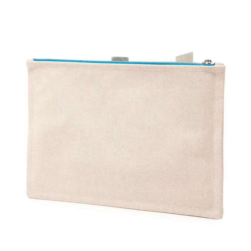 Hermès Canvas Bain Flat Yachting GM Brown Canvas Very good condition - Back View