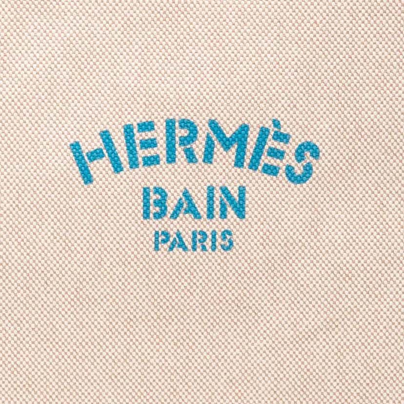 Hermès Canvas Bain Flat Yachting GM Brown Canvas Very good condition - Box View