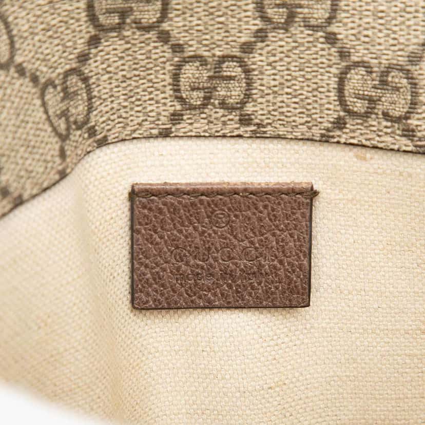 Gucci GG Supreme Web Neo Vintage Belt Bag Brown Canvas Good condition - Box View