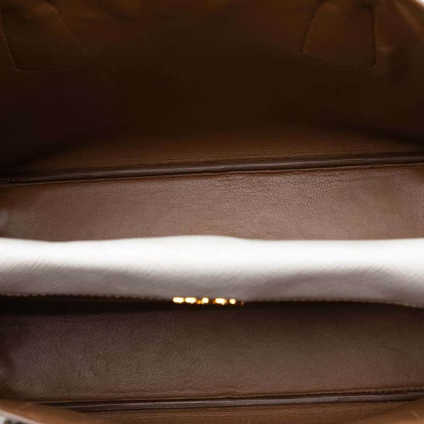 Prada Medium Bicolor Saffiano Cuir Double Satchel White Leather Very good condition - Model View