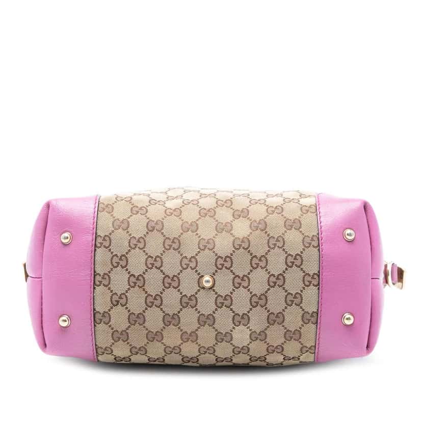 Gucci GG Canvas Heart Bit Satchel Brown Canvas Very good condition - Inside View