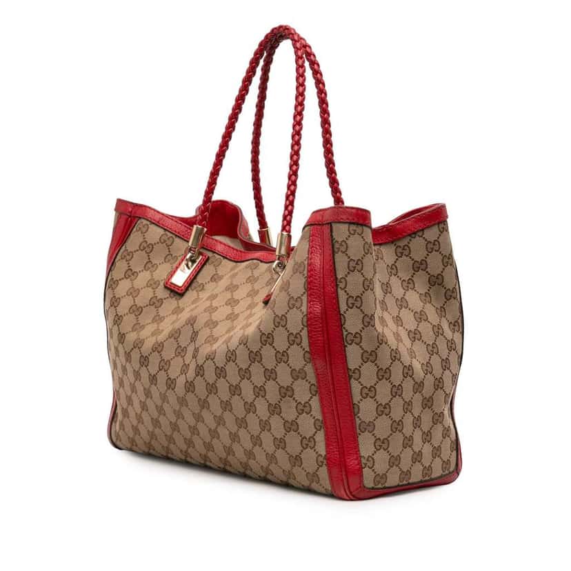 Gucci Medium GG Canvas Bella Tote Brown Canvas Very good condition - Back View