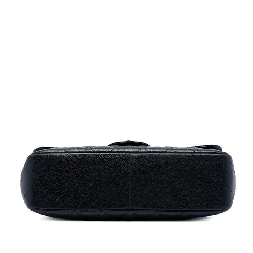 Chanel Jumbo Classic Caviar Single Flap Black Leather Good condition - Inside View
