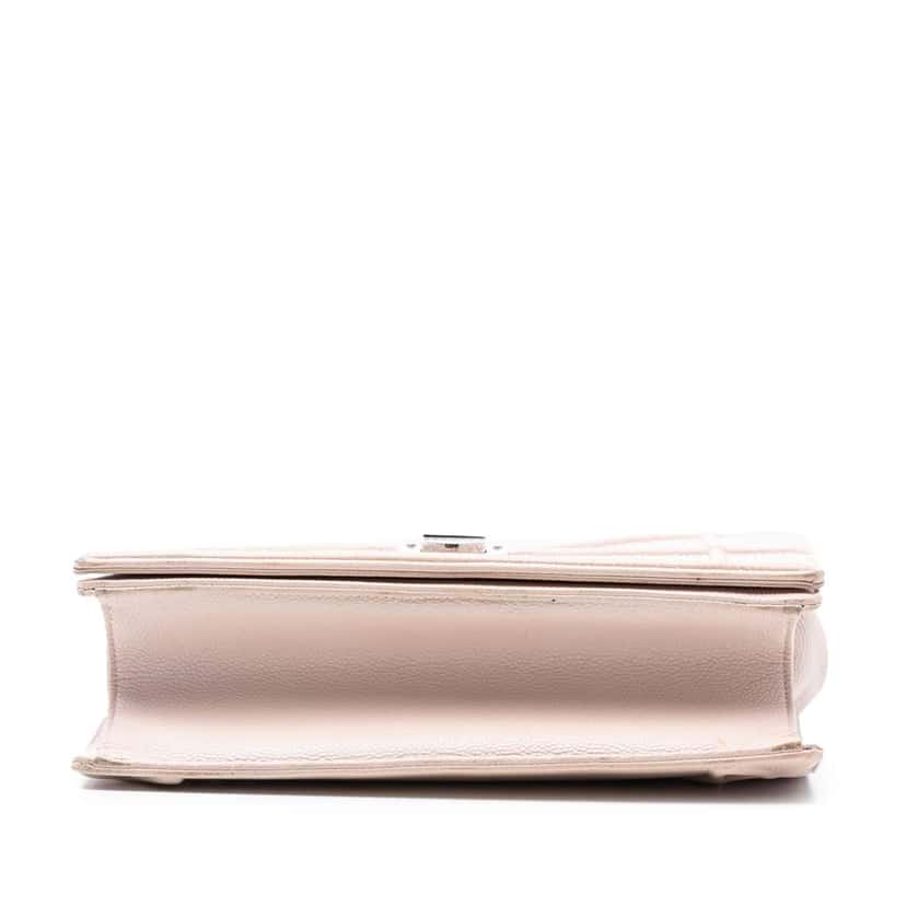 Dior Medium Grained Calfskin Diorama Flap Pink Leather Good condition - Inside View