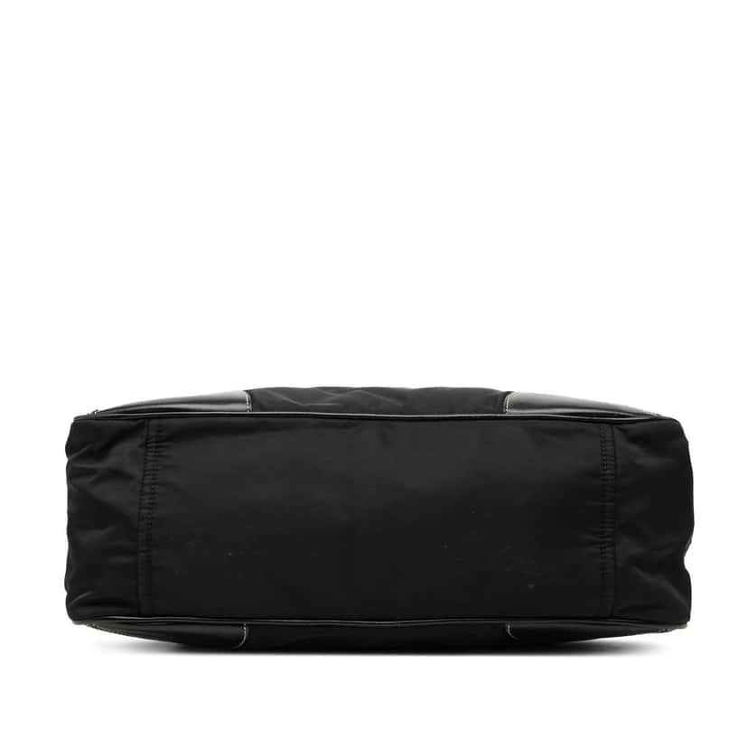 Prada Vitello Trimmed Tessuto Handbag Black Good condition - Inside View