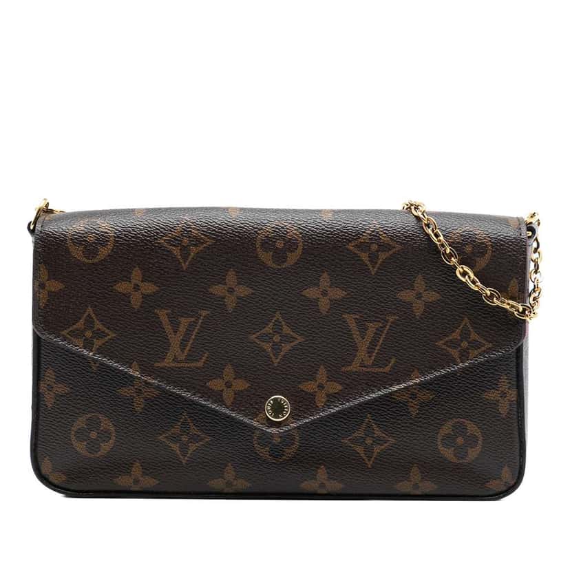 Louis Vuitton Monogram Pochette Felicie Brown Very good condition - Front View