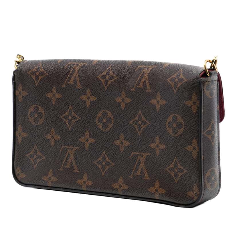 Louis Vuitton Monogram Pochette Felicie Brown Very good condition - Back View