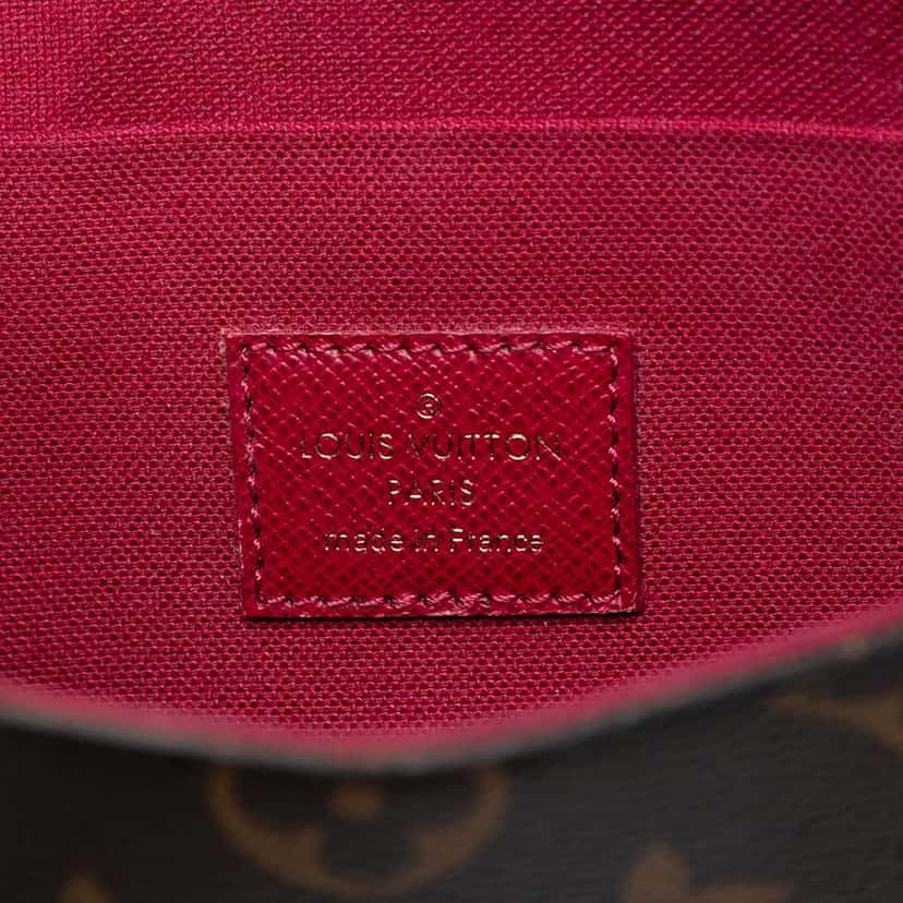 Louis Vuitton Monogram Pochette Felicie Brown Very good condition - Box View