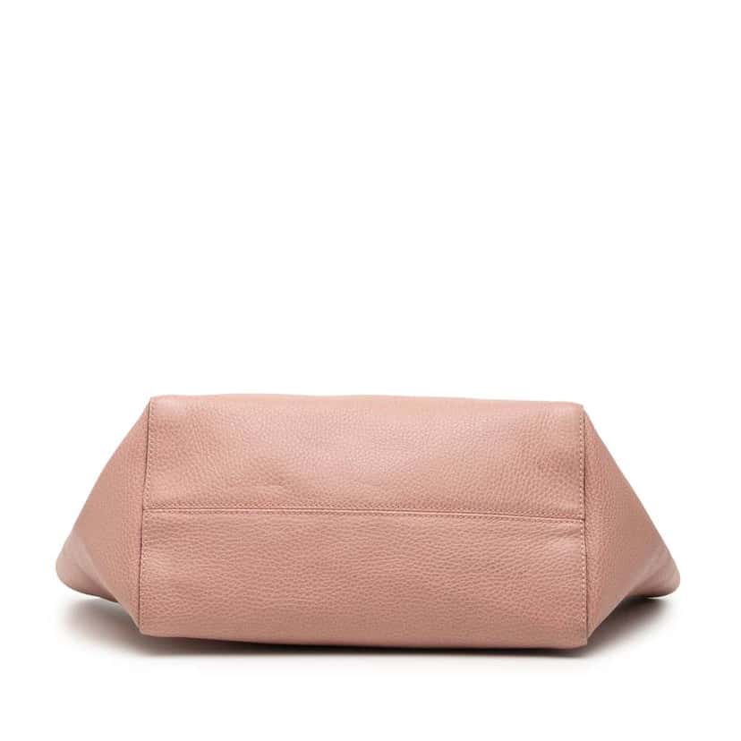 Gucci Medium Dollar Calfskin Swing Tote Pink Leather Very good condition - Inside View