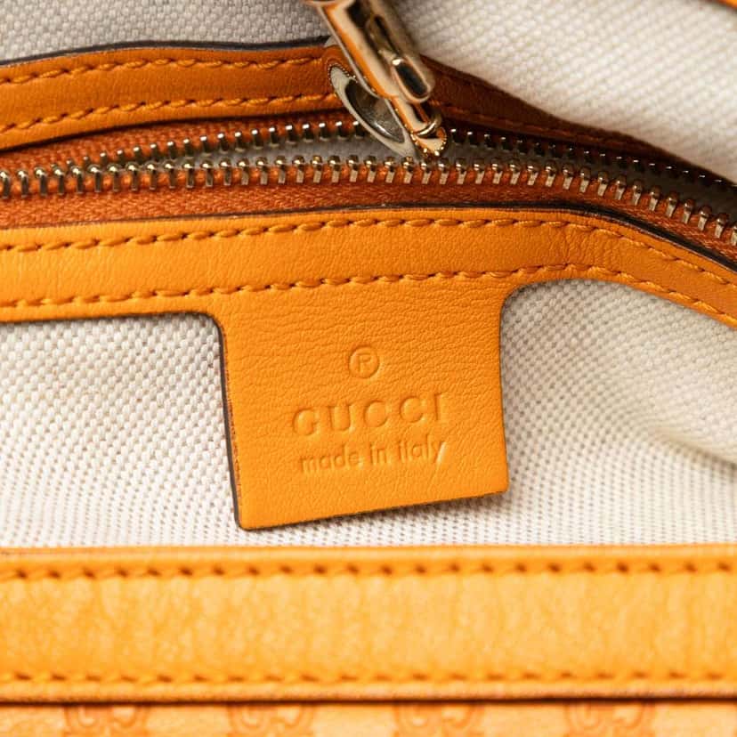 Gucci Microguccissima Nice Tote Orange Leather Very good condition - Box View