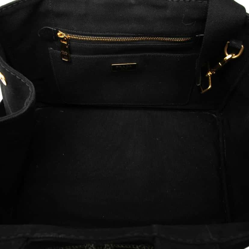Prada Canvas Canapa Logo Satchel Black Canvas Very good condition - Model View