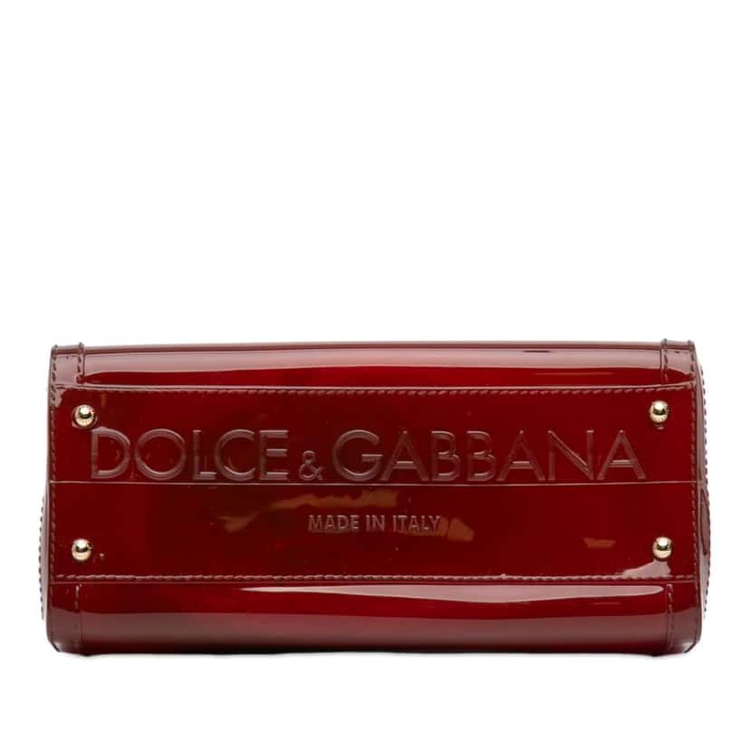 Dolce & Gabbana Medium PVC Miss Sicily Satchel Red Good condition - Inside View