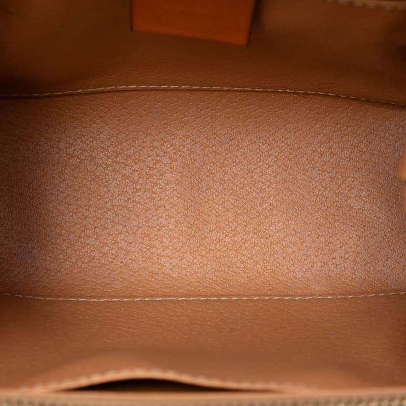 Celine Macadam Coated Canvas Pouch Brown Canvas Good condition - Model View