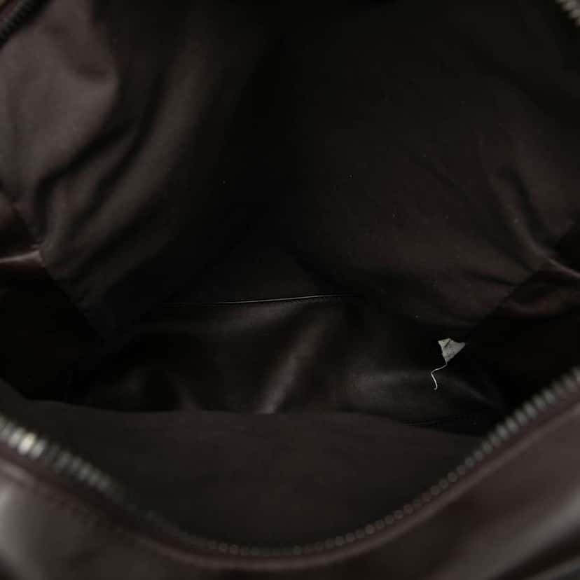 Bottega Veneta Nappa Intrecciato Front Pocket Crossbody Brown Leather Good condition - Model View