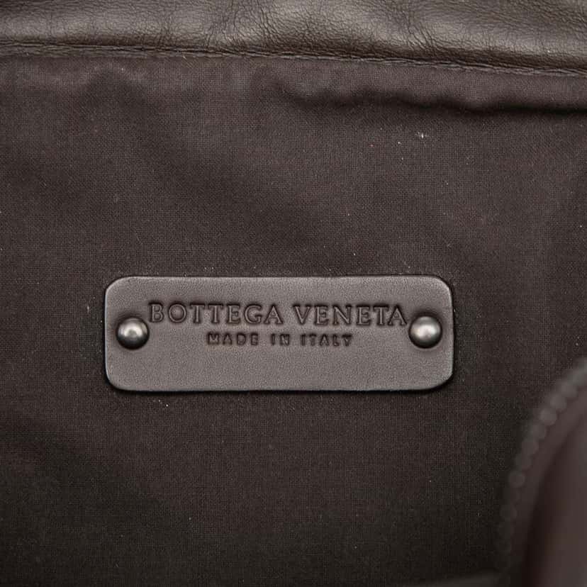Bottega Veneta Nappa Intrecciato Front Pocket Crossbody Brown Leather Good condition - Box View