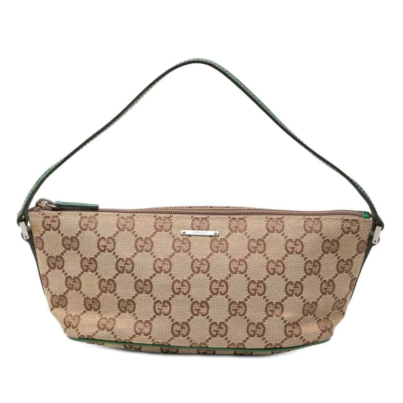 Gucci GG Canvas Boat Brown Canvas Good condition - Front View