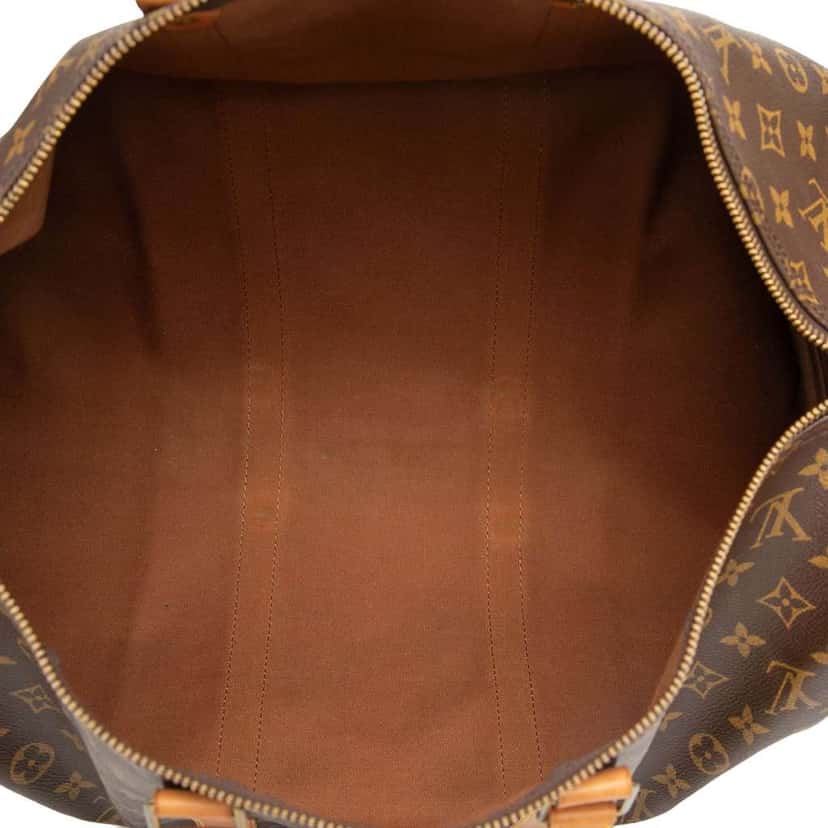 Louis Vuitton Monogram Keepall Bandouliere 50 Brown Good condition - Model View