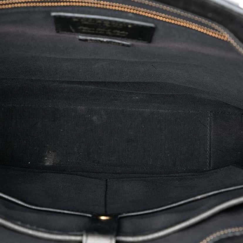 Burberry Leather and Mega Check Canvas Banwell Tote Black Leather Very good condition - Model View