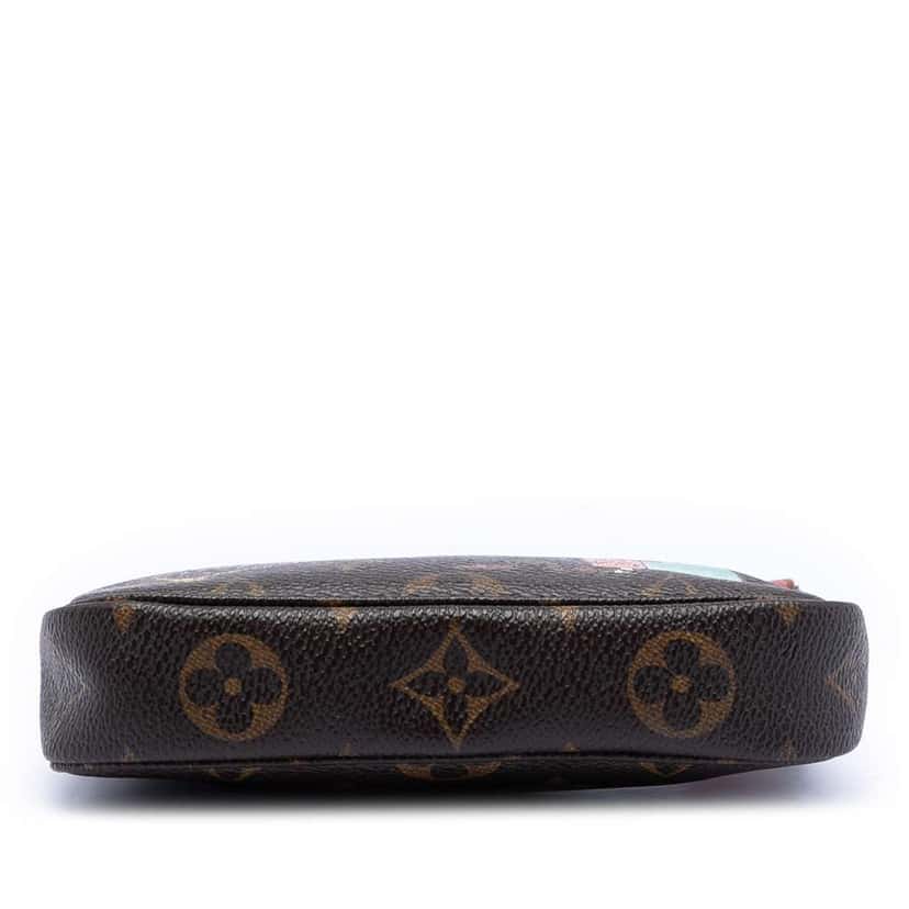 Louis Vuitton Monogram Illustre Mini Pochette Accessories Brown Very good condition - Inside View
