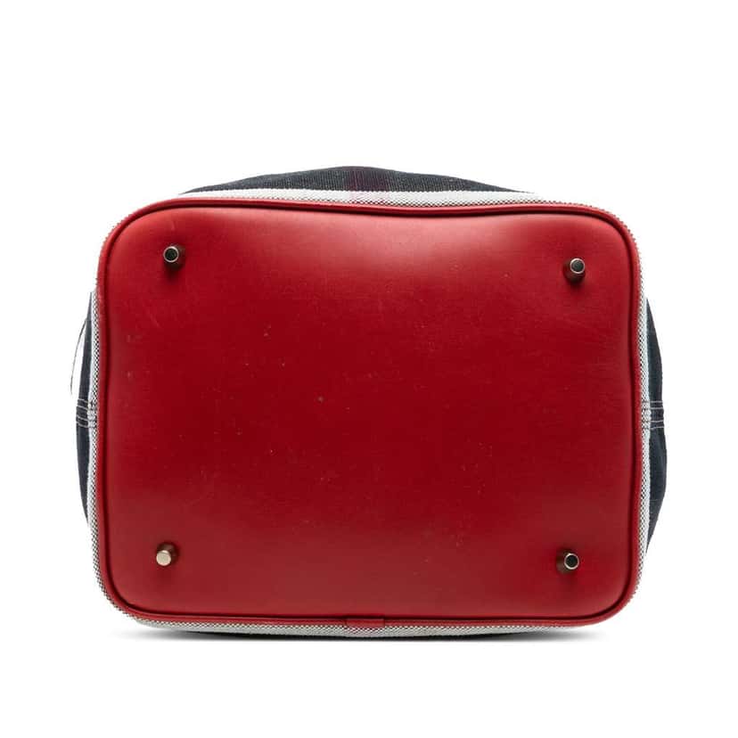 Burberry Medium Mega Check Canvas Ashby Bucket Bag Brown Canvas Very good condition - Inside View