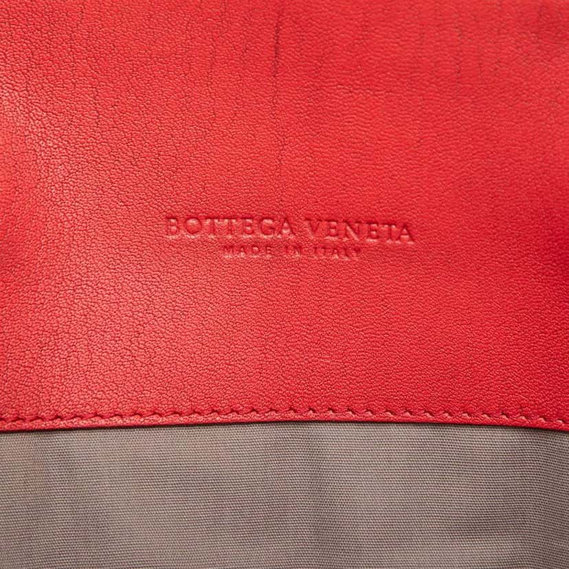 Bottega Veneta Nappa Intrecciato Briefcase Red Leather Very good condition - Box View