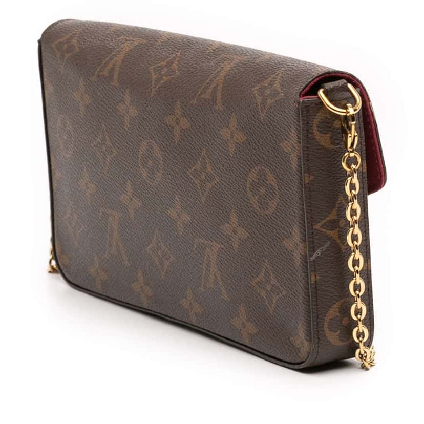 Louis Vuitton Monogram Pochette Felicie Brown Very good condition - Back View