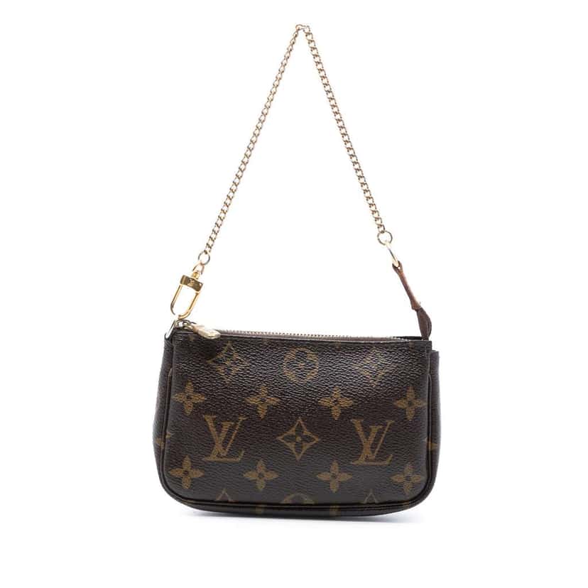 Louis Vuitton Monogram Mini Pochette Accessoires Brown Very good condition - Front View
