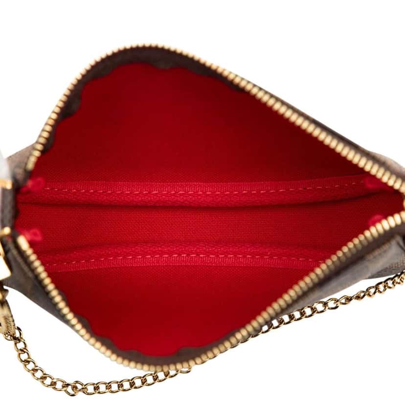 Louis Vuitton Damier Ebene Mini Pochette Accessoires Brown Very good condition - Model View