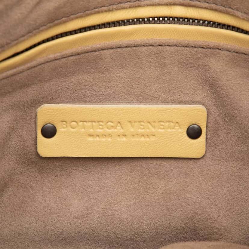 Bottega Veneta Nappa Intrecciato Check Grommet Palio Crossbody Brown Leather Very good condition - Box View