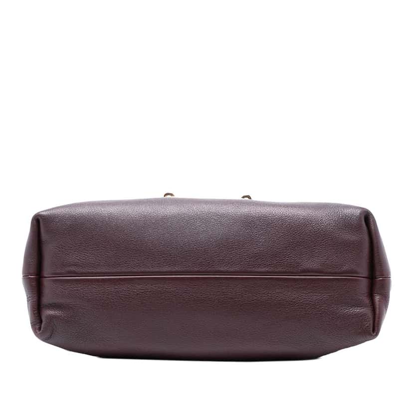 Burberry House Check Canvas and Calfskin Little Crush Crossbody Red Leather Very good condition - Inside View