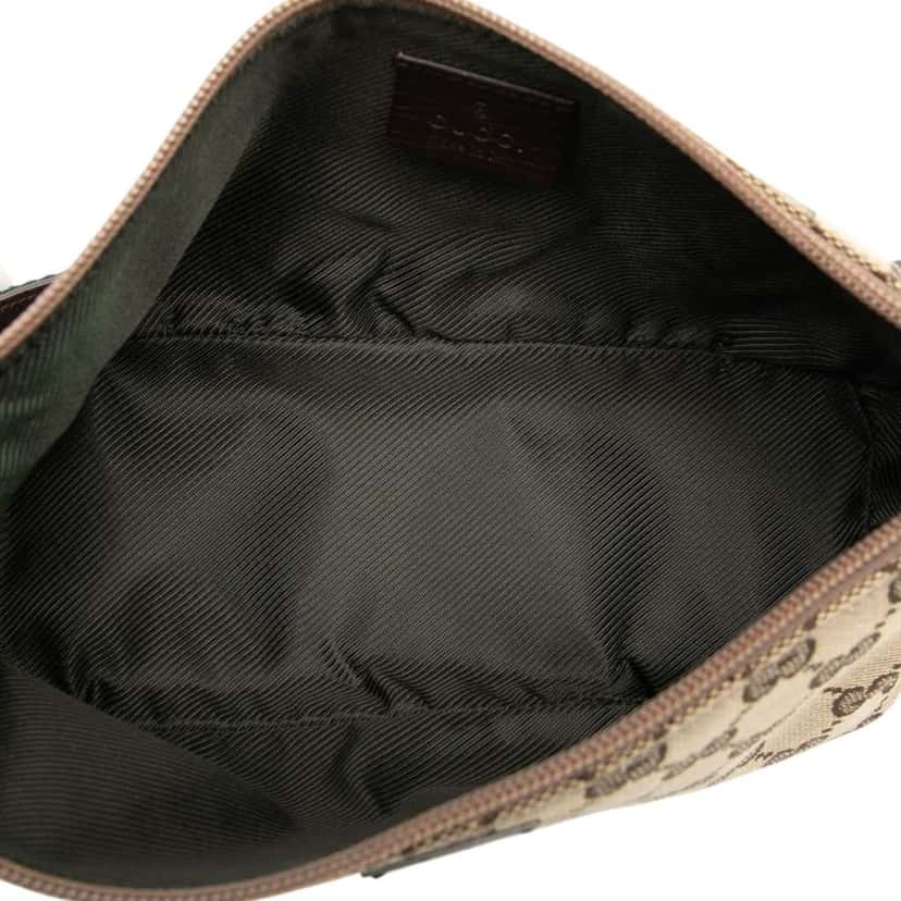 Gucci GG Canvas Web Boat Brown Canvas Good condition - Model View