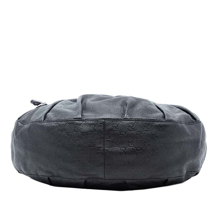 Gucci Guccissima Icon Bit Satchel Black Leather Very good condition - Inside View