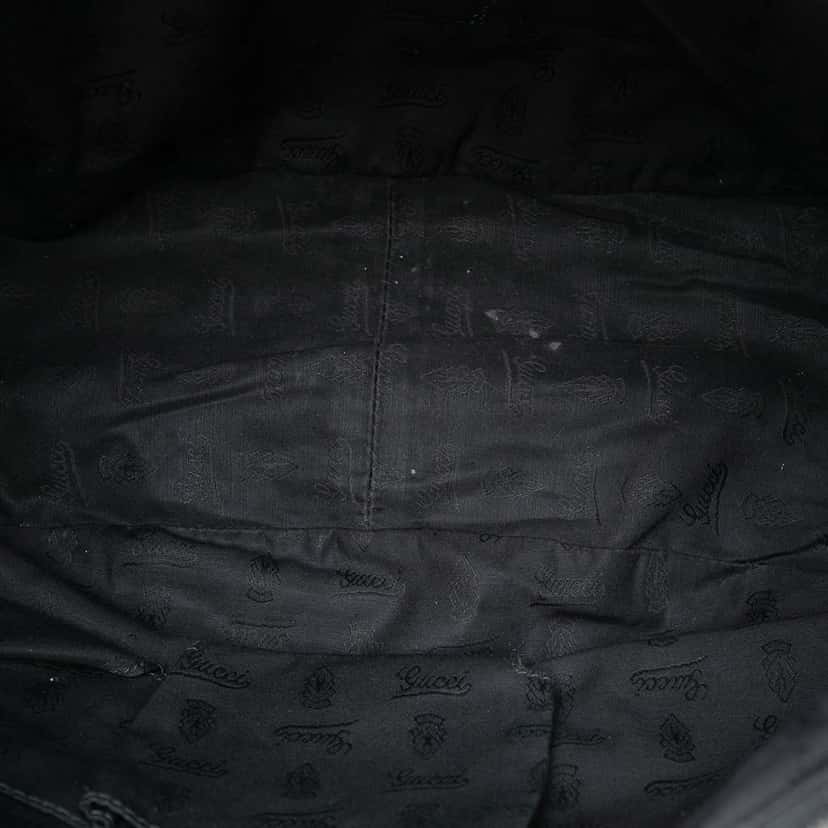 Gucci Guccissima Icon Bit Satchel Black Leather Very good condition - Model View