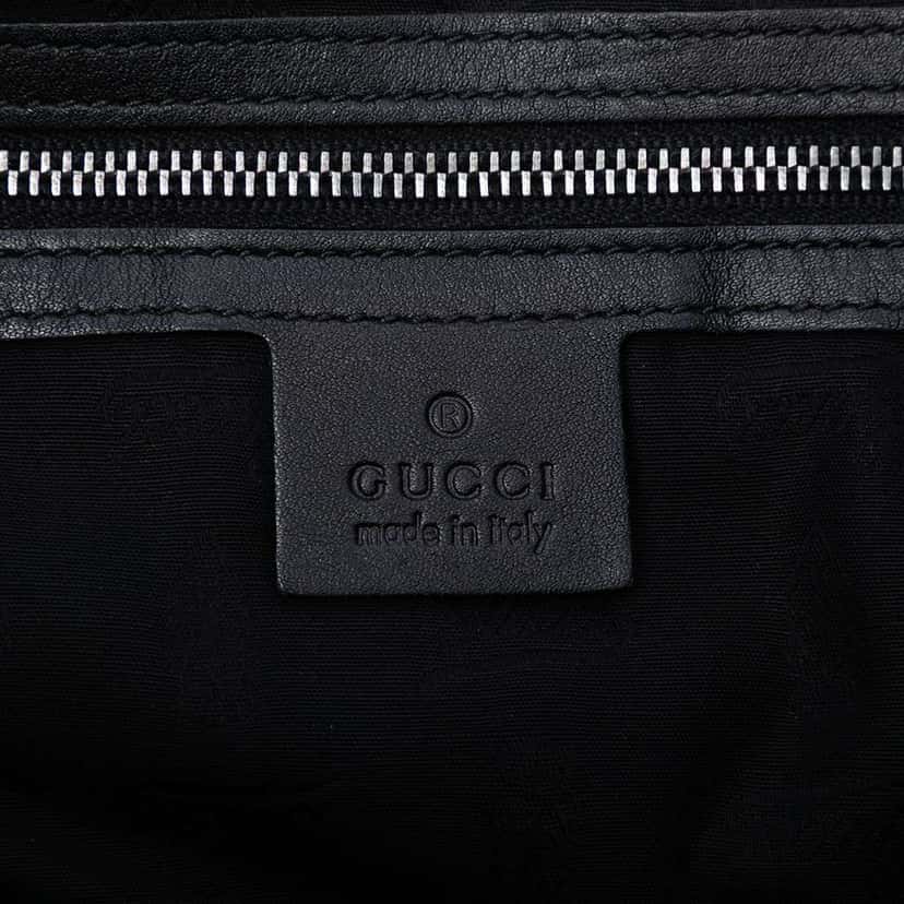 Gucci Guccissima Icon Bit Satchel Black Leather Very good condition - Box View