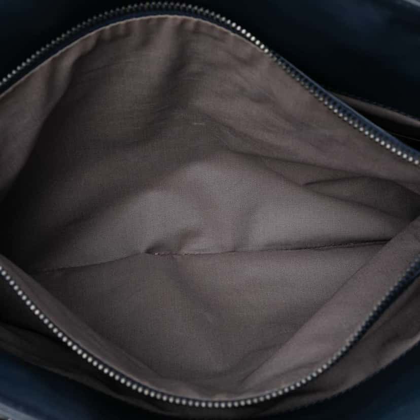 Bottega Veneta Nappa Intrecciato Business Bag Blue Leather Good condition - Model View