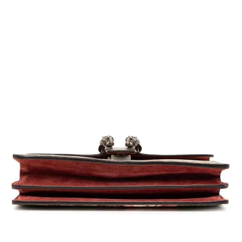 Gucci Small GG Supreme Blooms Dionysus Shoulder Bag Brown Canvas Very good condition - Inside View