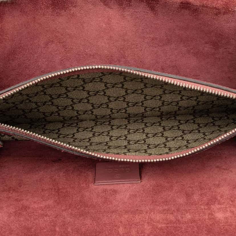 Gucci Small GG Supreme Blooms Dionysus Shoulder Bag Brown Canvas Very good condition - Model View