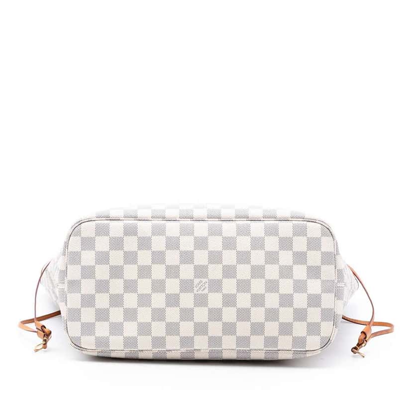 Louis Vuitton Damier Azur Neverfull MM White Very good condition - Inside View