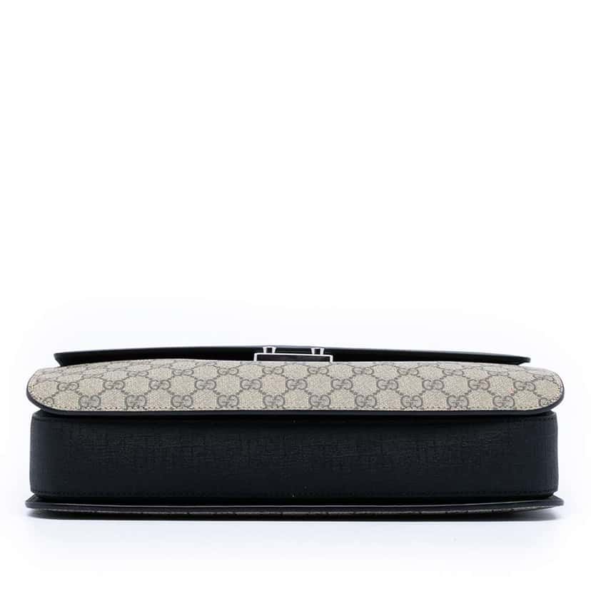 Gucci GG Supreme Briefcase Brown Canvas Very good condition - Inside View