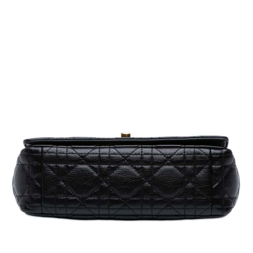 Dior Small Calfskin Cannage Caro Bag Black Leather Good condition - Inside View
