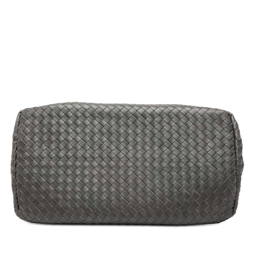 Bottega Veneta Medium Nappa Intrecciato Roma Tote Grey Leather Good condition - Inside View