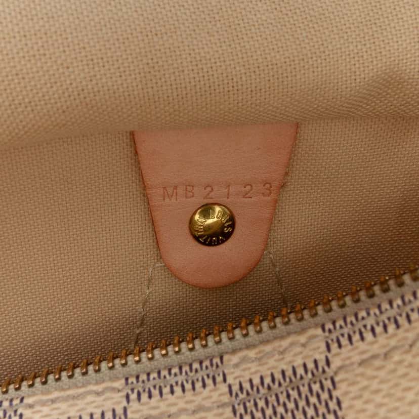 Louis Vuitton Damier Azur Speedy 25 White Very good condition - Box View