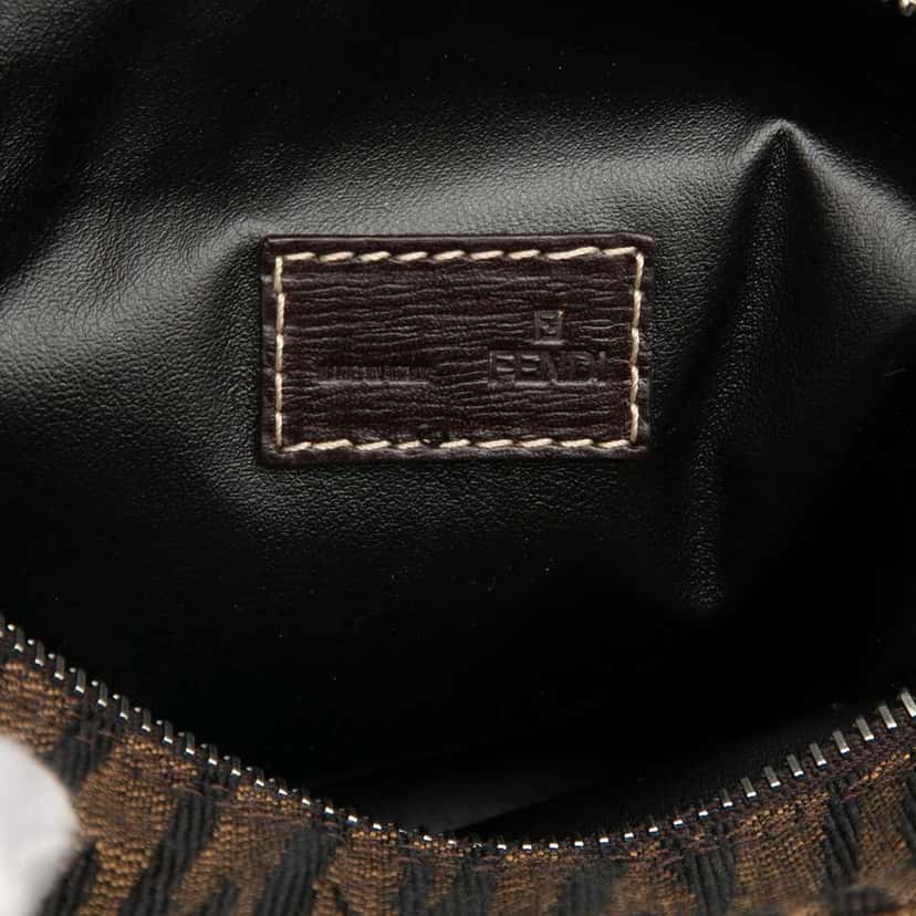 Fendi Canvas Zebra Print Handbag Brown Canvas Very good condition - Box View