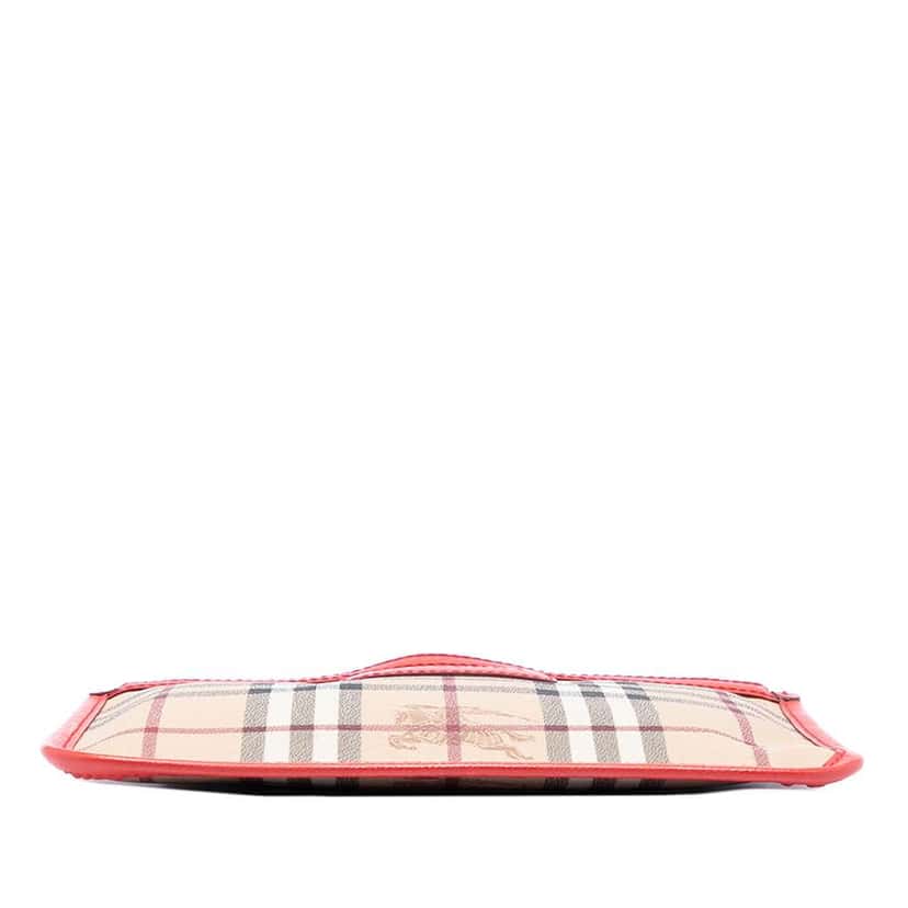 Burberry Haymarket Check Coated Canvas Pouch Brown Canvas Very good condition - Inside View