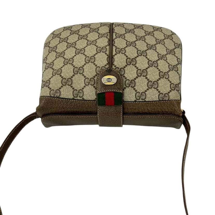 Gucci GG Supreme Web Crossbody Brown Canvas Very good condition - Inside View