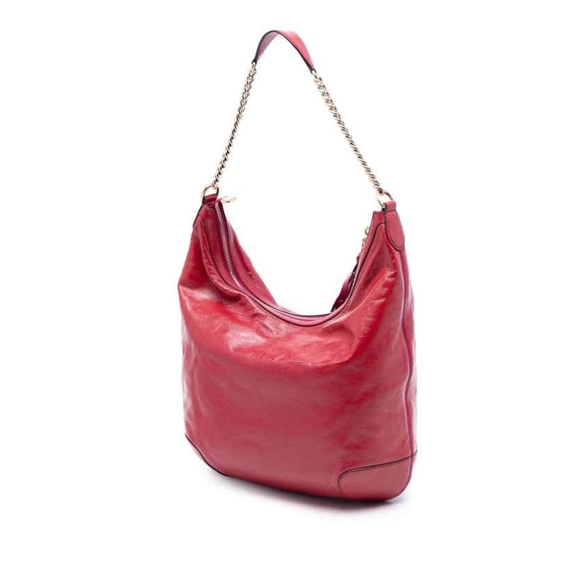 Gucci Patent Soho Shoulder Bag Red Leather Very good condition - Back View