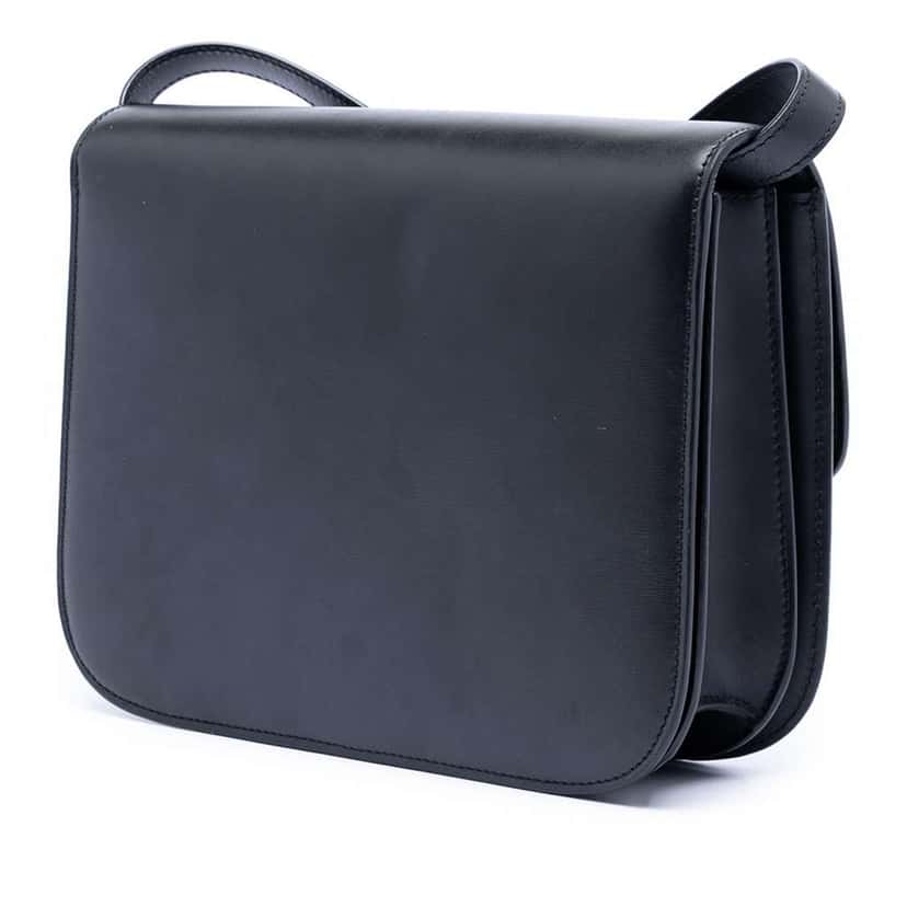 Celine Medium Calfskin Classic Box Black Leather Very good condition - Back View