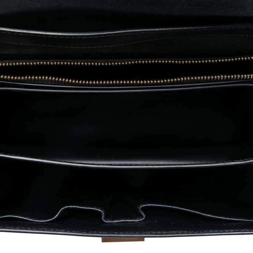 Celine Medium Calfskin Classic Box Black Leather Very good condition - Model View
